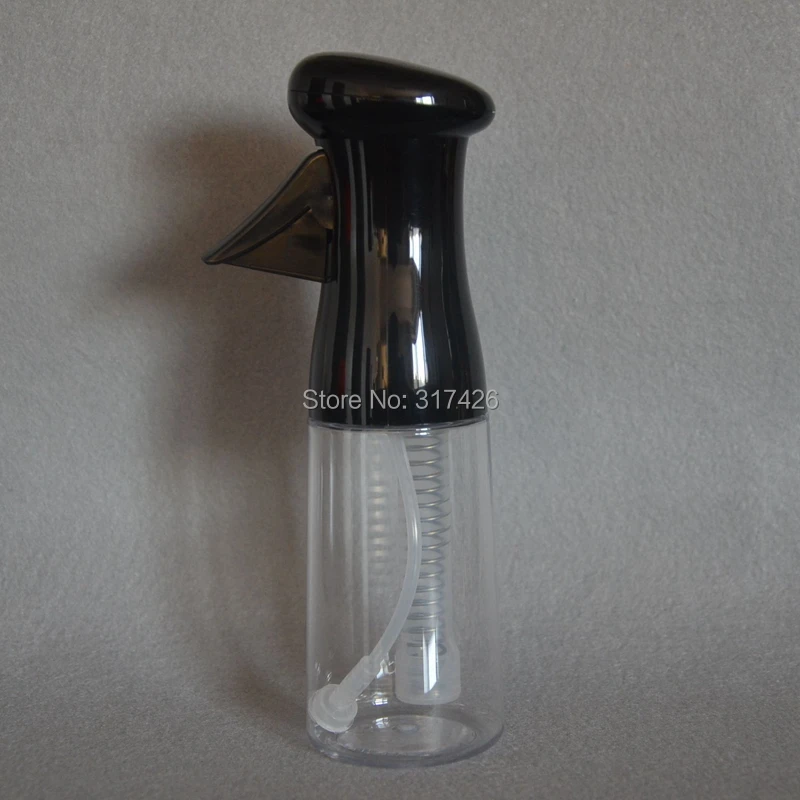transparent black 250 мл салонная бутылка с распылителем воды для волос для красоты, для парикмахерских, тонкая бутылка с распылителем воды, непрерывная бутылка с распылителем, contin-u-spray - Цвет: transparent black