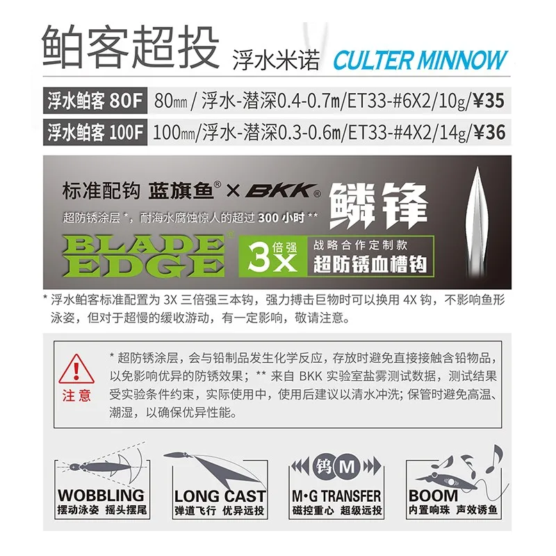 Новый воблер для поверхностной рыбалки с магнетроном и вольфрамовыми бусинами BM Boke 80/100/115 мм 3D, плавающий, весом 10 г / 14 г / 15,8 г.