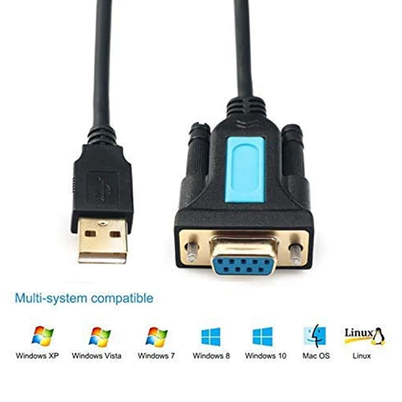 Адаптер USB-RS232 с чипом PL2303 переходник USB 8/10 папа на гнездо RS232 для Mac OS Linux/Windows XP/Vista/7/