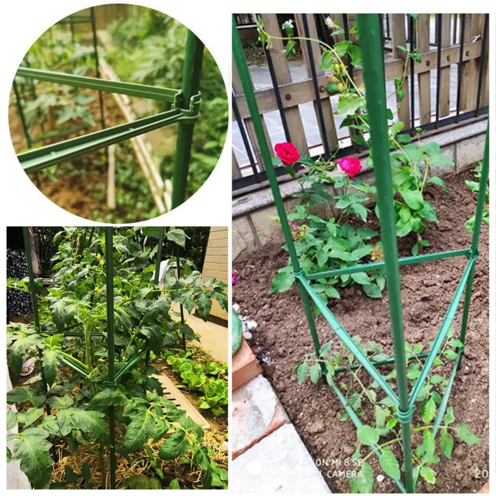 

Garden Tomato Support Plant Cages Climbing Frame Trellis Easy Assemble For Growing Morning Glory And Climbing Fruits Vegetables