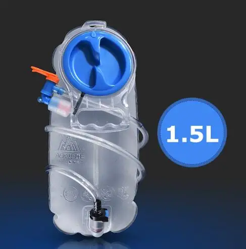 1.5L AONIJIE открытый мешок воды для кемпинга Пешие прогулки Альпинизм Велоспорт Бег складной PEVA Спорт гидратации мочевого пузыря 1.5L 2L 3L - Цвет: 1.5L