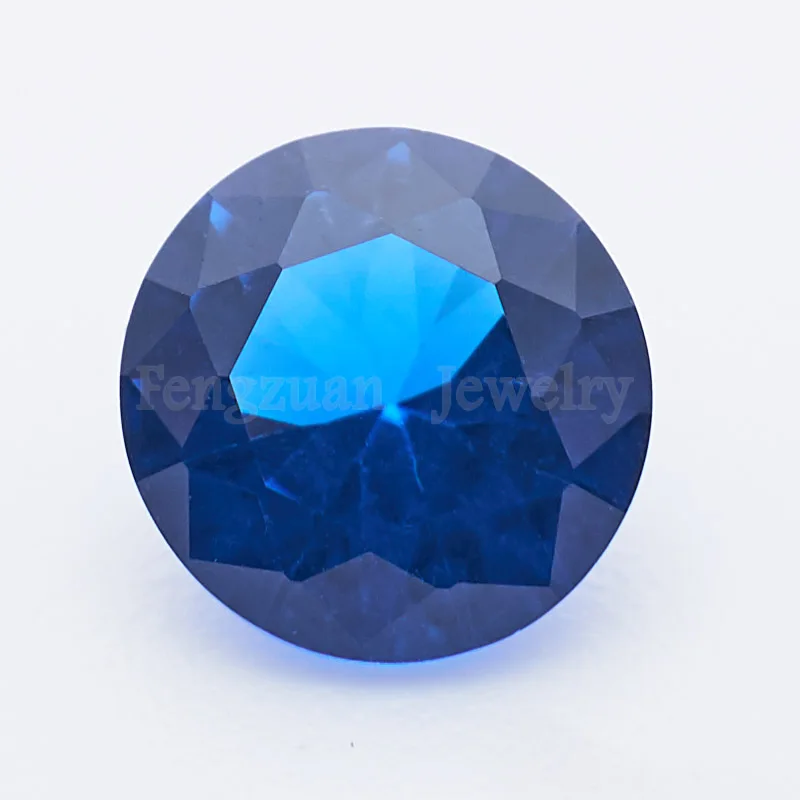

Size 0.8~10mm 5A Various Color Loose Cubic Zirconia Bead Stones Round Cut Loose CZ Stone Synthetic #147 Blue Nano Gemstone