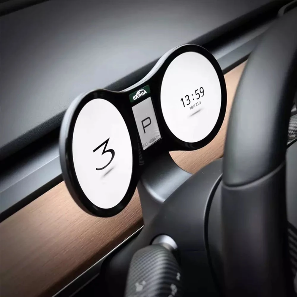 Car Gauge LCD Instrument Cluster Retrofit Multimedia Digital Dashboard for Tesla Model 3 / Model Y Head-up Display Panel Gauges images - 6