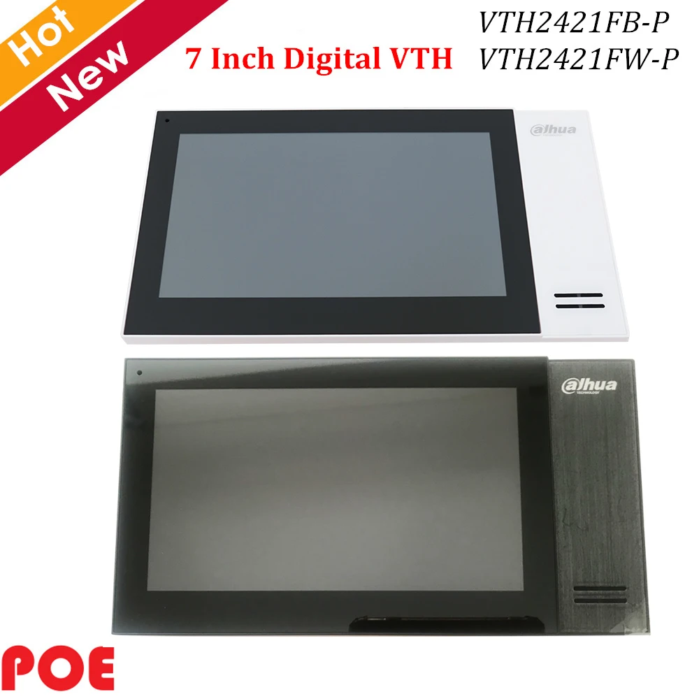 Dahua видео интеркомы IP цифровой 7 &quotTFT сенсорный экран Встроенный 8 Гб sd карта и POE