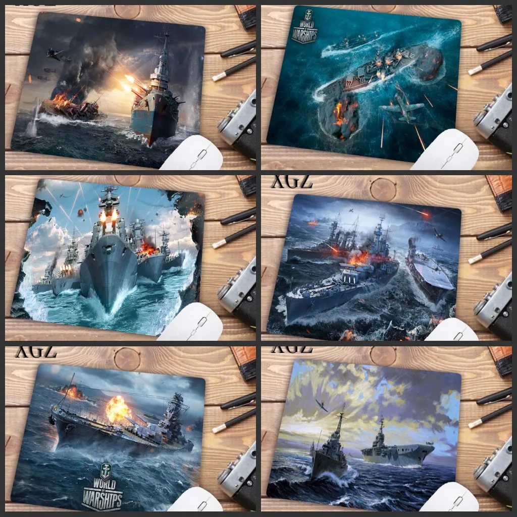 

XGZ High Quality World of Warships DIY Design Pattern Game mouse pad Rubber PC Computer Gaming mousepad size 22X18CM promotion