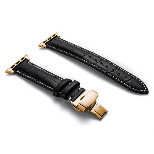 11 Кожаный ремешок для apple watch 4 5 44 мм 40 мм iwatch 42 мм 38 мм apple watch 4 3 2 1 Аксессуары Бабочка Пряжка браслет - Цвет ремешка: 11