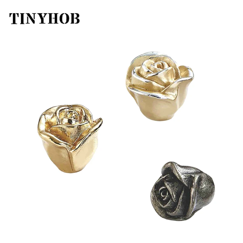 Ручки двери из цинкового сплава в форме розы рукоятки шкафов ящик для шкафа ручка