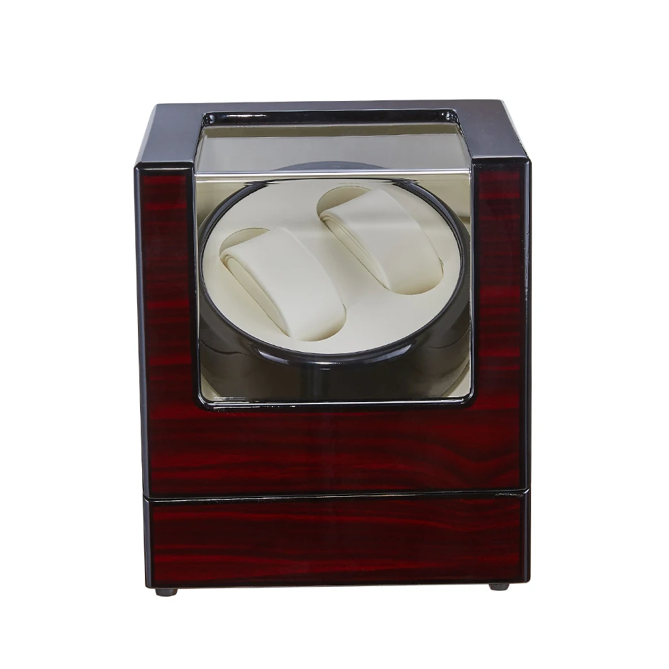 Fashion Automatic Watch Winder Wooden Winding Box Watch Collection Holder Display Ultra-quiet Motor Shaker 2 Watches Winder Box