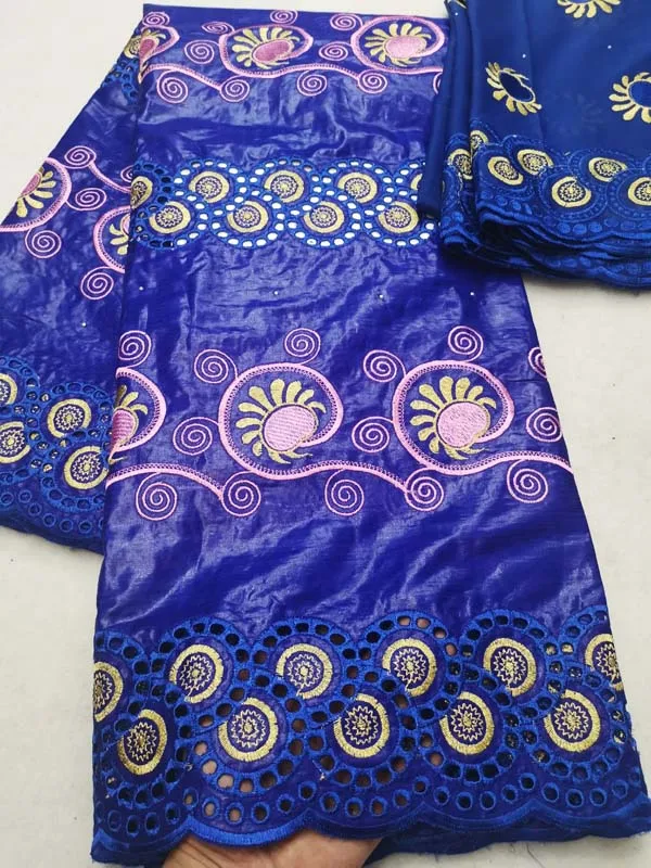 african bazin getzner lace fabric 2019 latest design basin AMHH030 riche getznet nouveau brode 5+2yards/lot | Дом и сад