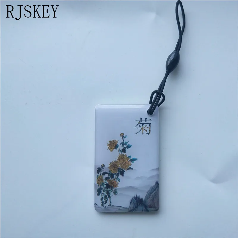 orchid 1 шт. 125 кГц RFID EM ID EM4100 чтение только брелоки метка связки ключей маркер управление доступом по карточкам бесконтактного считывания для входа в дверь - Цвет: orchid