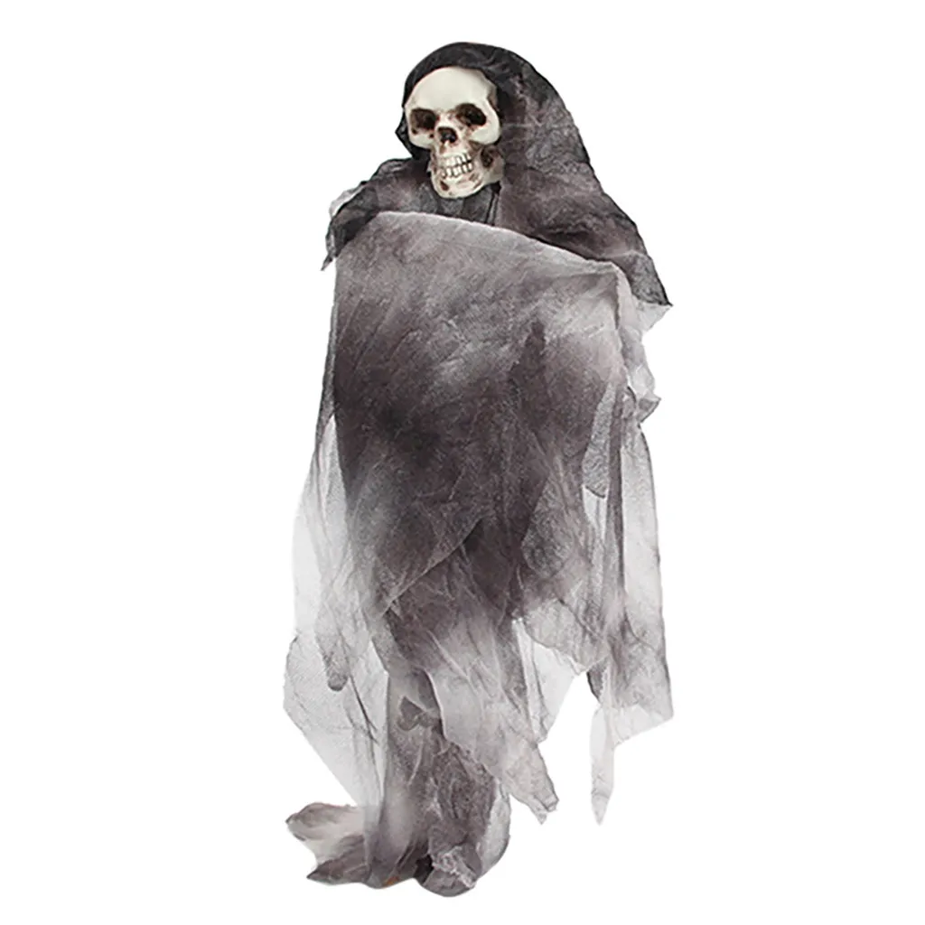 

Halloween Hang Scary Skull Doll Chamber Funny Mischievous Prop Skeleton Deco Halloween Christmas Party Theme Funny Toys Gift