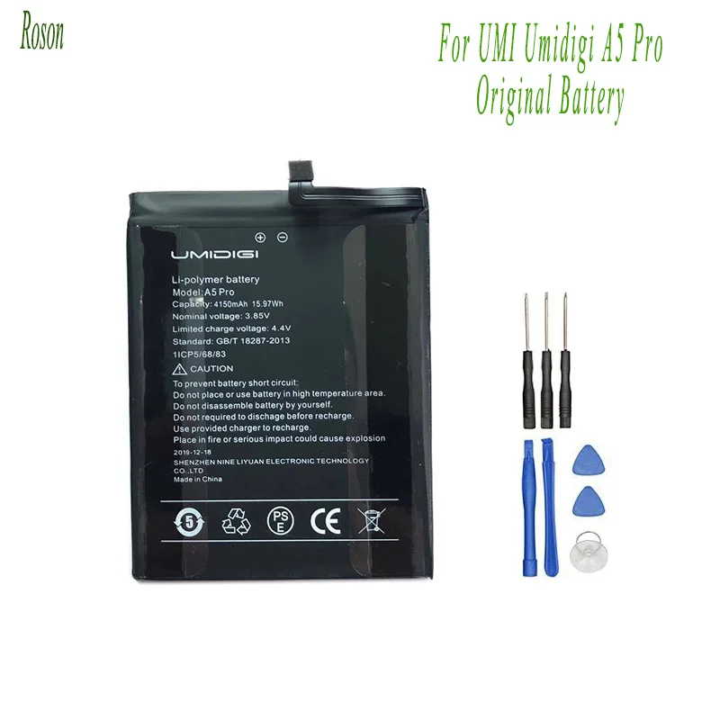 Аккумулятор Roson для UMI Umidigi A5 Pro 4150 мАч 100% Новые запасные части аксессуары телефона