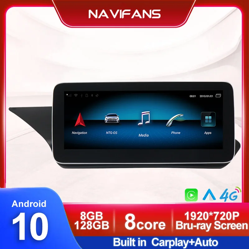 

12.5inch 10.25inch Android 10 Carplay 4G LTE WIFI Car Multimedia gps cassette for Mercedes Benz Coupe C207 A207 W207 2009-2016