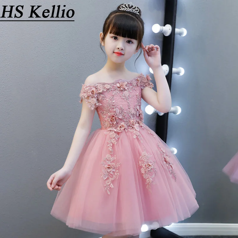 Цветочное платье для девочки с открытыми плечами короткие платья первого