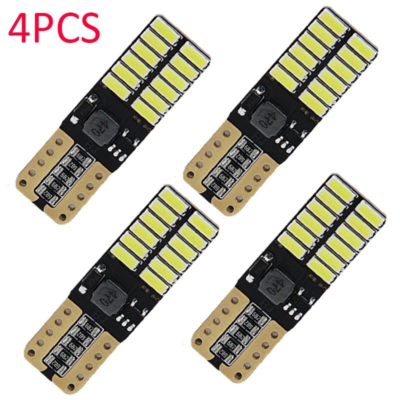 4 шт. t10 w5w 194 168 24 smd 4014 габаритные лампы Светодиодные Автомобильные светильники |