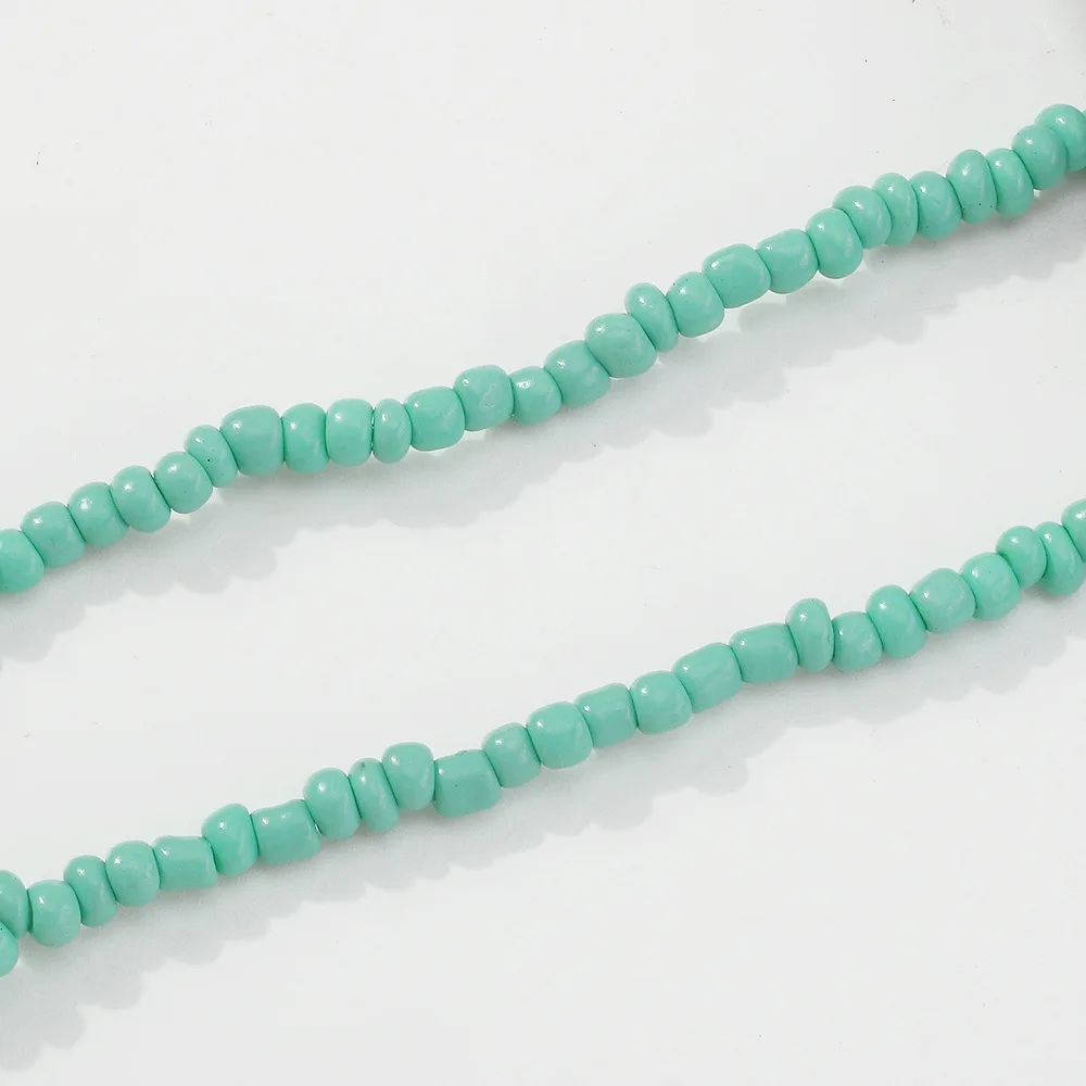 

New Bohemian Heart Love Ladies Clavicle Necklace 2021 Design Strand Chain Beads Necklace for Women Handmade Jewelry Wholesale