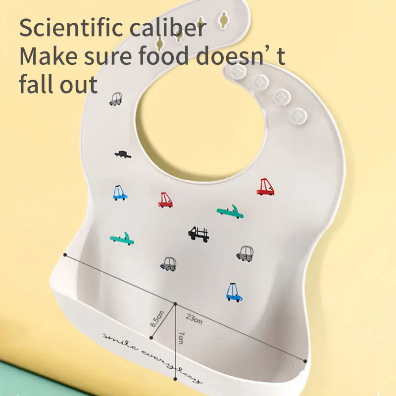 Baby Bibs Silicone Waterproof Breastplate Feeding Solid Cloth Bandana Infant Drooling Scarf Aprons Stuff For Newborns |