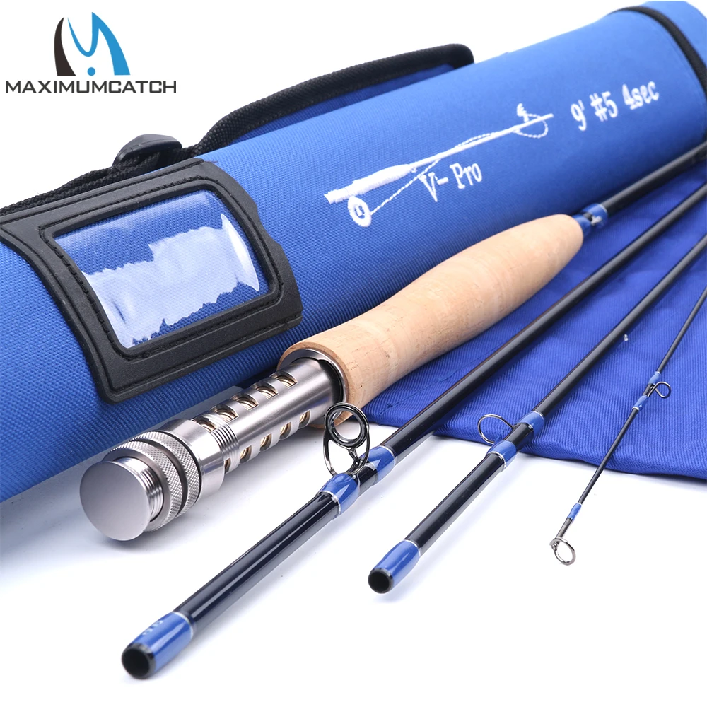 

Maximumcatch 9FT 4/5/6/8WT 4PCS Fly Fishing Rod With Cordura Tube Full-well Fast Action Fly Rod