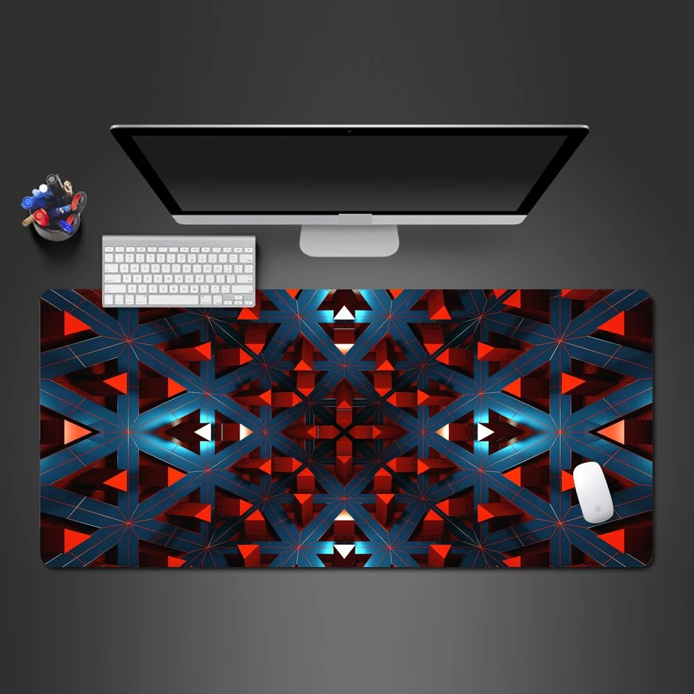 

Hot Selling Abstract Red Art Mouse Pad Popular Advanced Rubber Mouse Pad Washed Wholesale High Quality Print Cool Large Mats