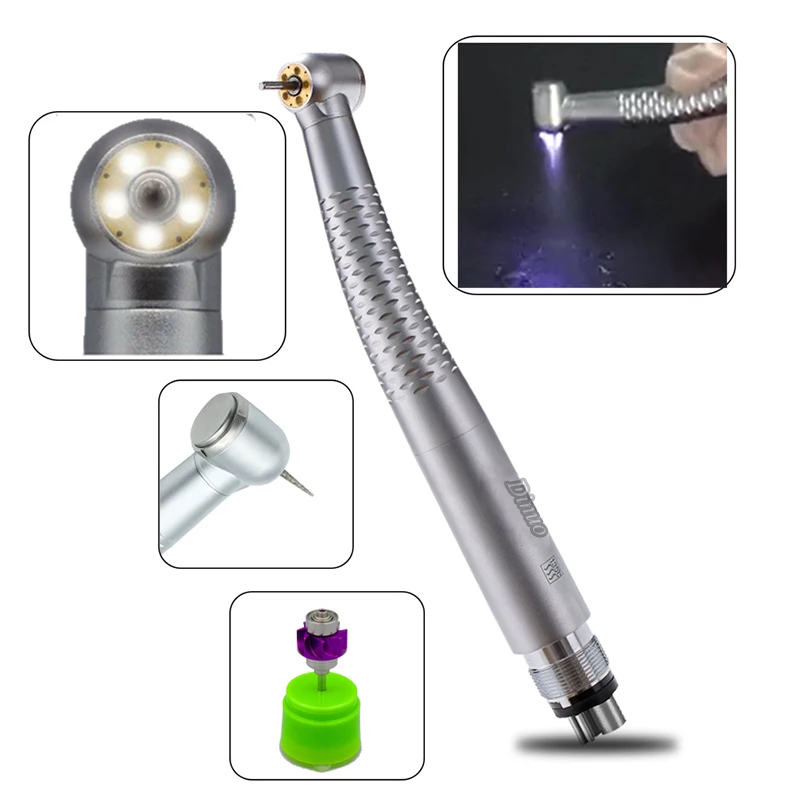 

FREE SHIPPING 5 Led light Dental Cartridge Style 5 Water Sprays High Speed For Handpiece 2/4 Holes Dental Material