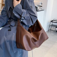 high capacity soft pu leather shoulder bags for women 2021 branded luxury black crossbody handbags trending lux hand bag