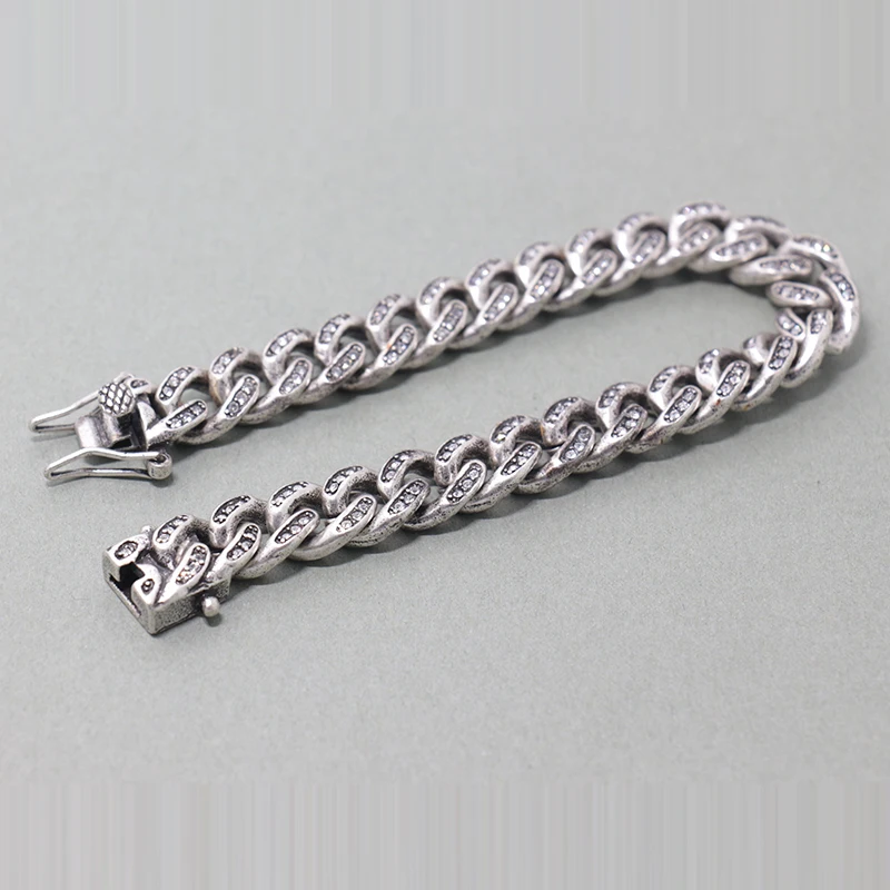 Мужской браслет винтажный цепочка 316L из нержавеющей стали для мужчин ювелирные