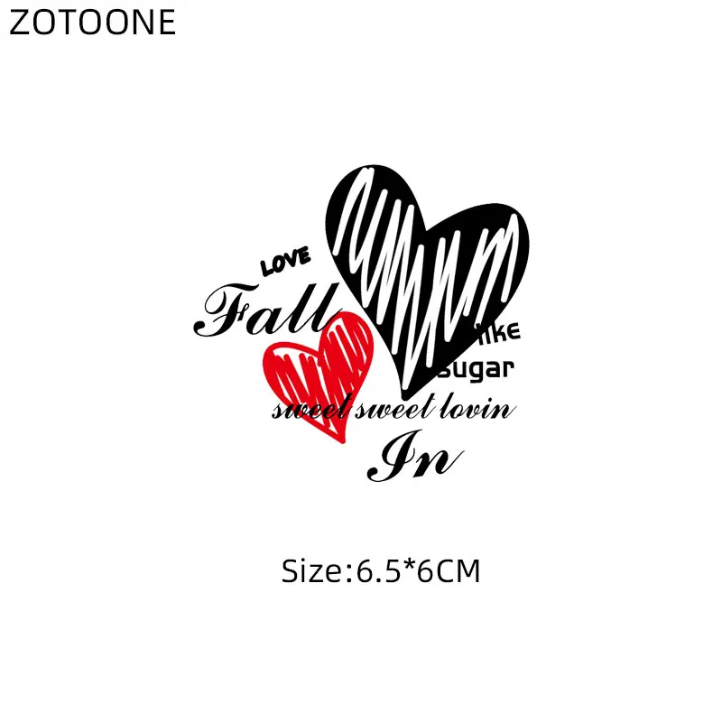 Нашивки ZOTOONE с надписью в виде сердца для одежды патчи пар наклейки Love мальчиков и