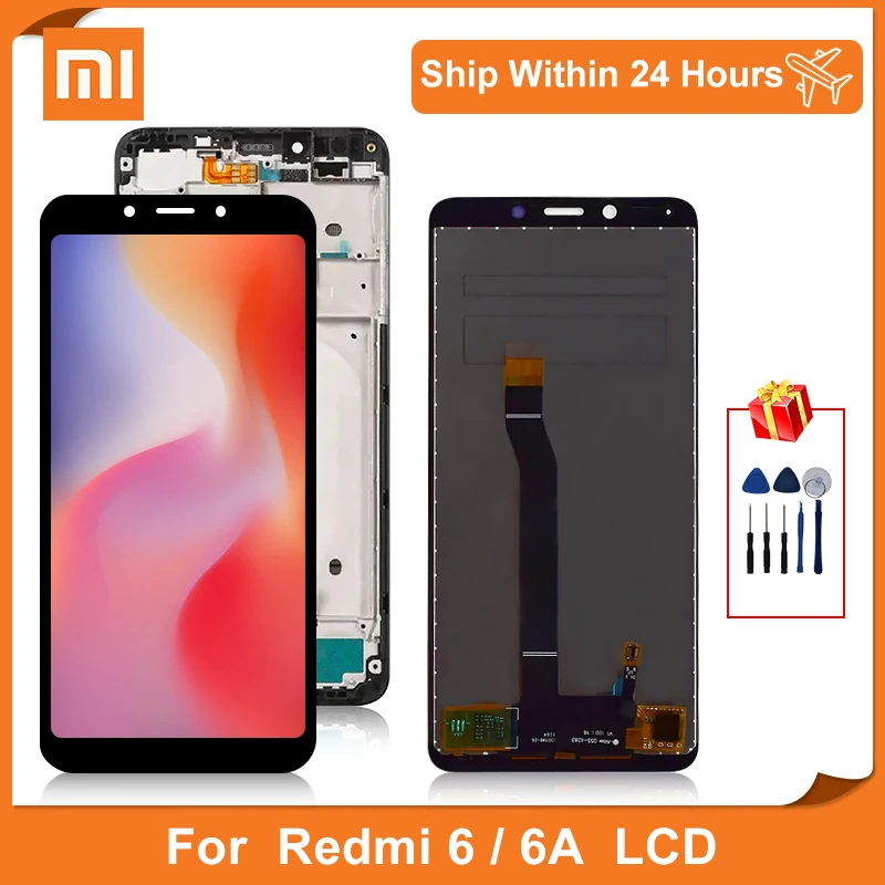 ЖК дисплей 5 45 дюйма для Xiaomi Redmi 6 дигитайзер сенсорного экрана 6A с рамкой запасные