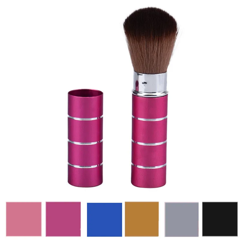 

1Pcs metal retractable brush blush brush retractable makeup brush retractable brush single makeup brush rouge brush