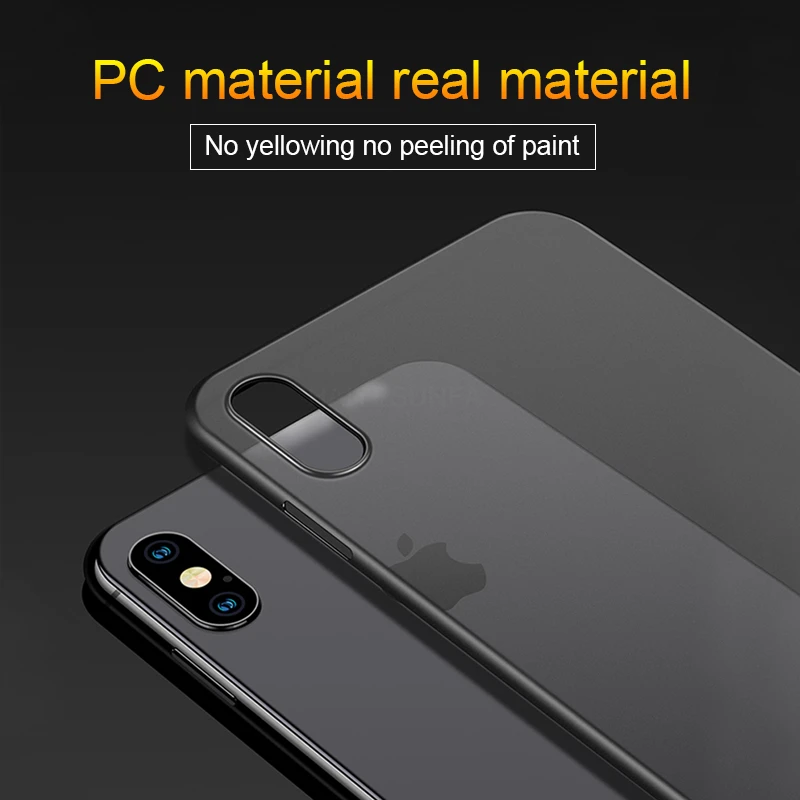 Роскошный 0 22 мм ультра тонкий мягкий чехол для IPhone X XS Max XR полный противоударный