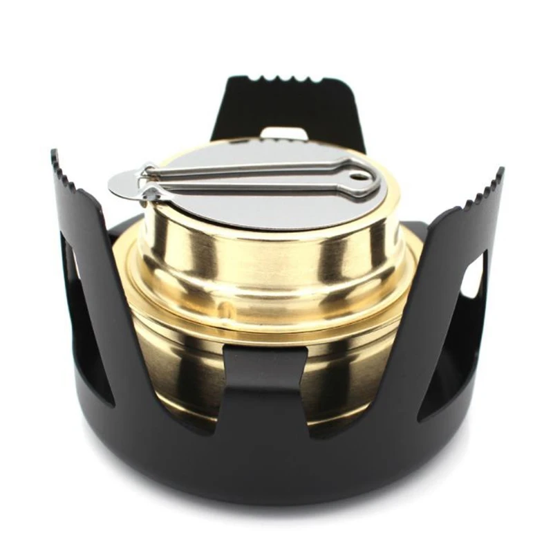 Мощная латунная горелка с крышкой-подставкой для кемпинга походов | Спорт и