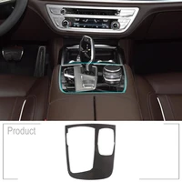 car central control multimedia knob fram cover trim abs chrome carbon fiber for bmw 7 series g11 g12 2016 2020 caraccessories