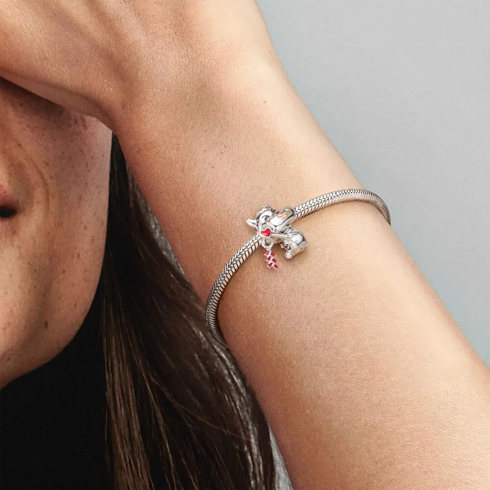 

Volayer 925 Sterling Silver Cute Ox Charm fit Original Pandora Bracelets for Women Jewelry Making Birthday Gift
