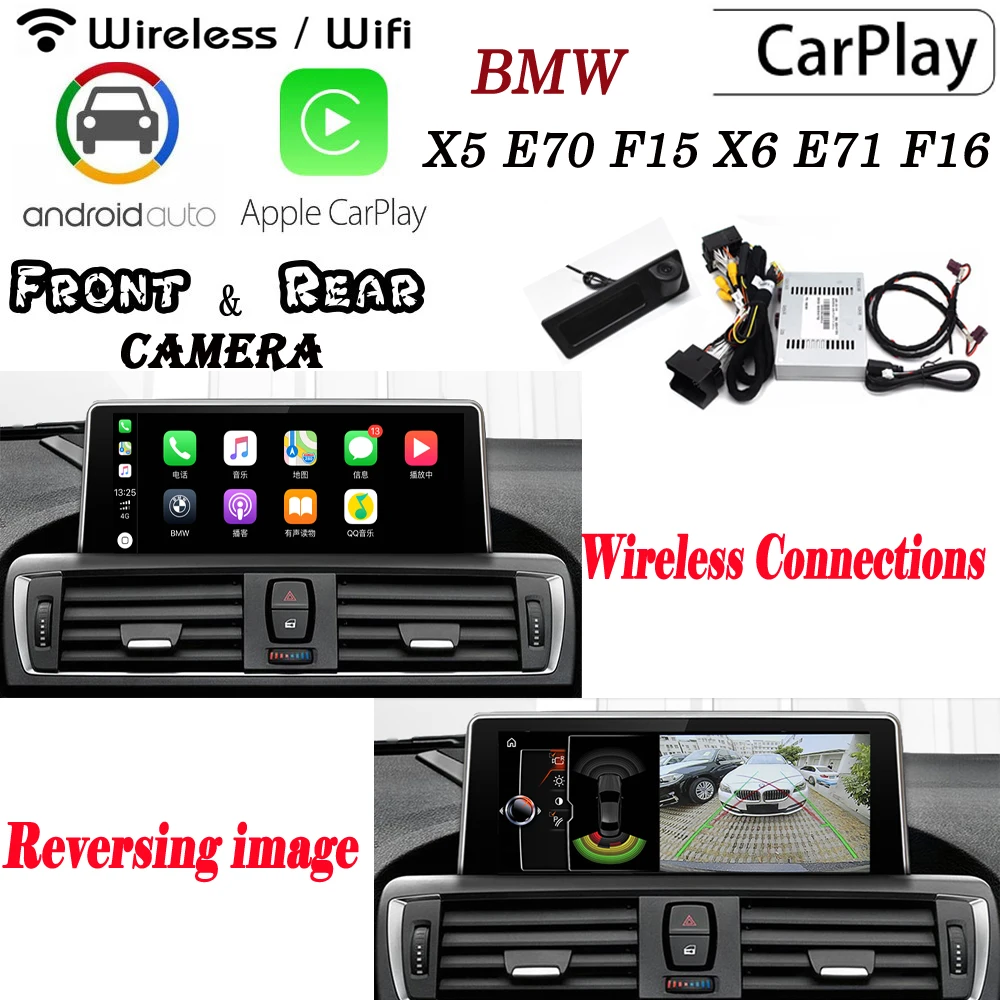 Carplay box для BMW X5 E70 F15 X6 E71 F16 2010 ~ 2019 декодер камеры оригинальный дисплей адаптер