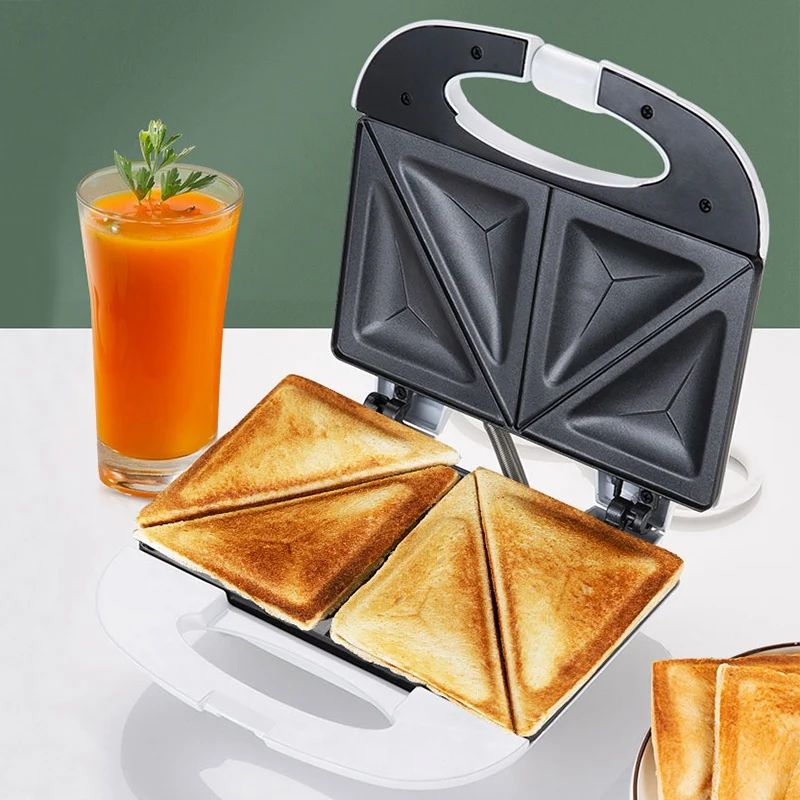 

HOT-750W Home Automatic Double Heating Toaster Breakfast Sandwich Toaster Toastie Maker US Plug