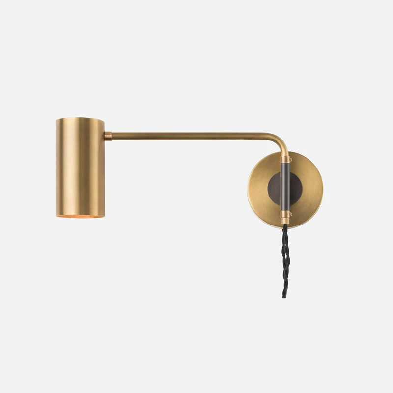 Современная светодиодная настенная лампа с блеском пластина из Золотого Металла