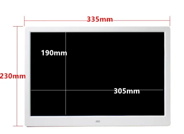 

New 15/14 inch Screen LED Backlight HD 1280*800 Digital Photo Frame Electronic Album Picture Music Movie Full Function Good Gift