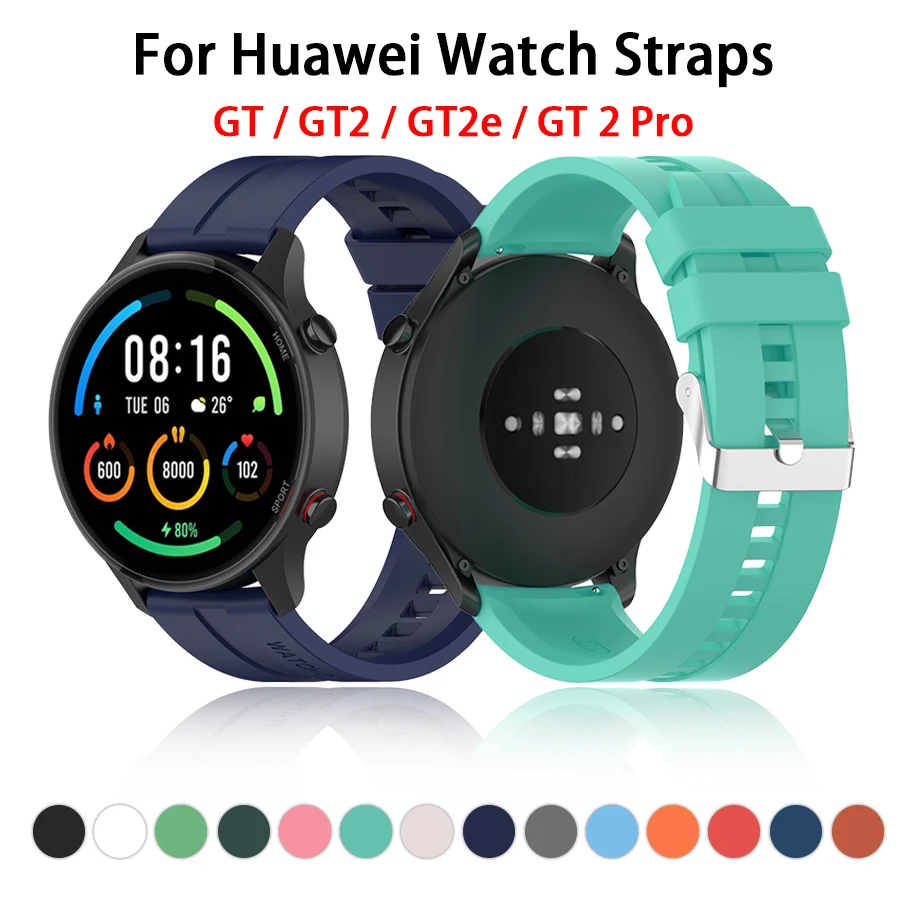 

Silicone Band For Huawei Watch GT 2 Pro Sport 22MM Strap Watchband For Huawei gt2 pro Wristband Replacement Bracelet Accessories