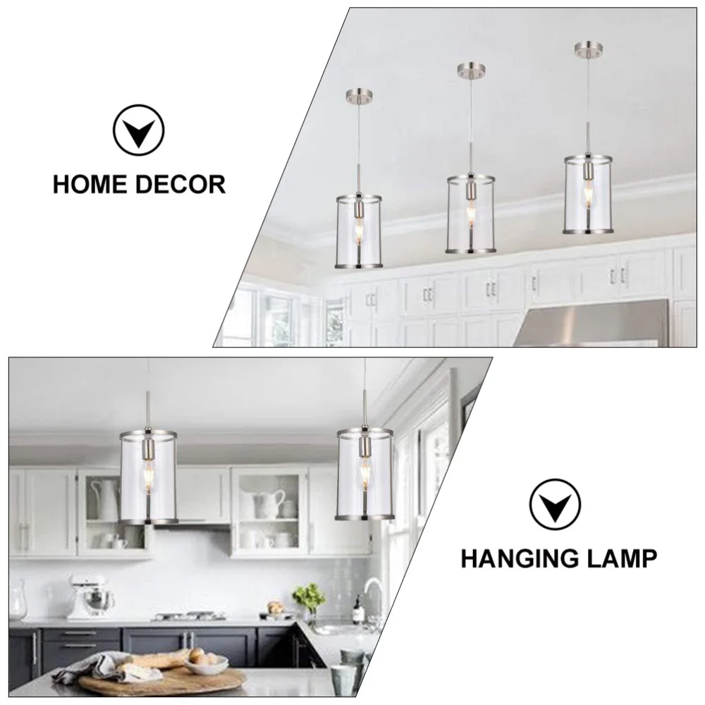 

1pc Modern Style Pendant Light Household Ceiling Lamp for Home (Silver)