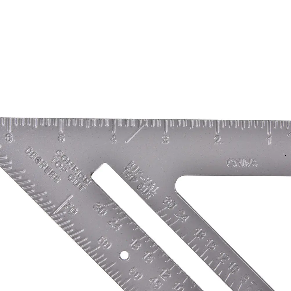 

1Pcs Aluminum Ruler Speed Square Protractor MiterLevel Measuring Instrument7" 180mm Framing Measuring Tool high quality
