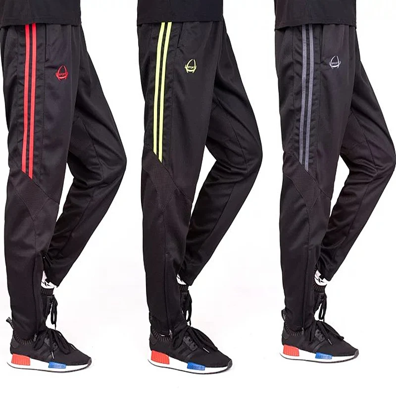 Мужские штаны для бега футбольные брюки спортивные эластичные спортивная одежда