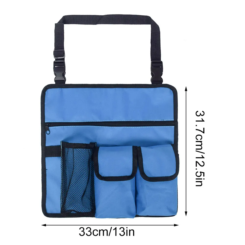 

Multiple Functions Oxford Fabric Beach Chair Handy Pocket Armrest Bag Outdoor Seat Suspension Storage Organizer Bag Handy Pocket