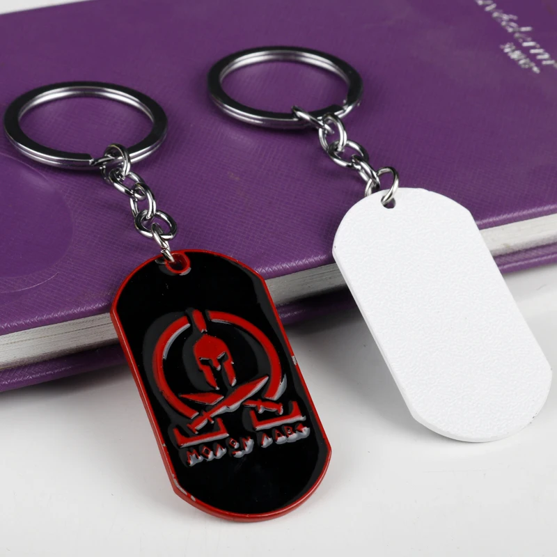 Доншэнг Спарта Милитари бирка для собаки брелок-брелок молон лабе спартанский оберег металлическое кольцо для мужчин хип-хоп держатель на.