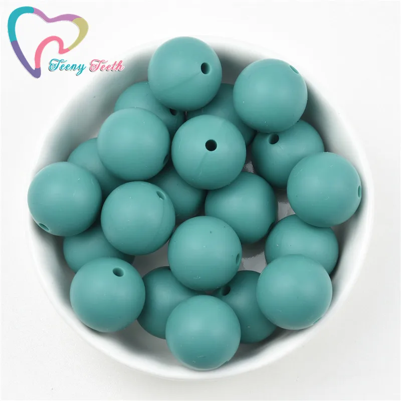 10 шт изумруд 9 19 мм Силиконовые Круглые шарики для прорезывания зубов BPA Free Baby Mordedor