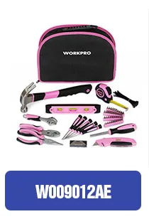 WORKPRO 100 шт. Набор инструментов ручные инструменты бытовой набор инструментов домашний инструмент нож плоскогубцы отвертки розетки гаечные ключи