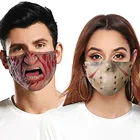 Маска для взрослых, для косплея, Хэллоуина, ужас, клоун, забавное полотенце для лица, украшение, дышащая многоразовая хлопковая маска для женщин и мужчин
