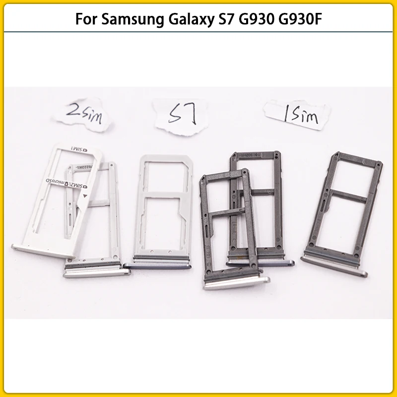 Для Samsung Galaxy S7 G930 G930F G930FD G930A G930P корпус Новый адаптер для SIM-карты и держатель лотка
