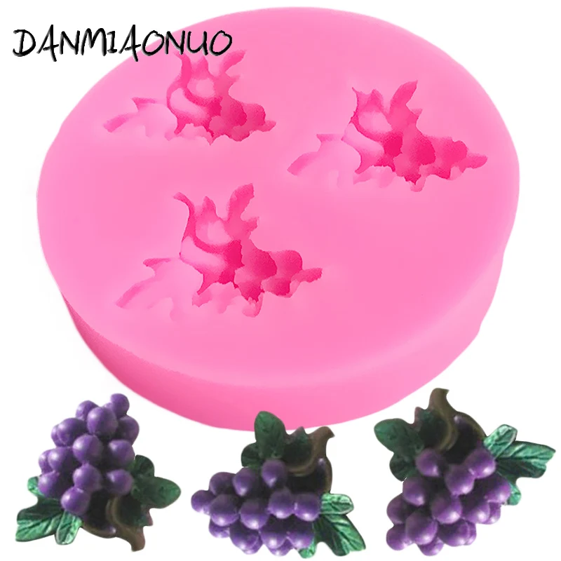 

DANMIAONUO A0245030 Grape Cake Mould Baking Accessories And Tools Set Jelly Pudding Foremki Silikonowe Muszelki Do Dekoracji