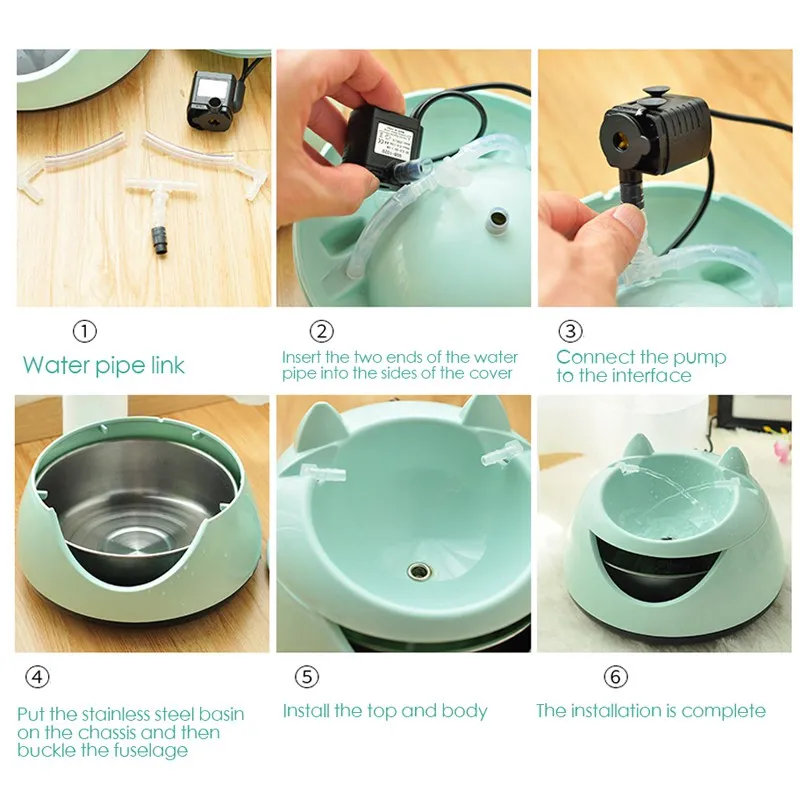 Питомец фонтан для питья кошек Электрический дозатор воды автоматическая