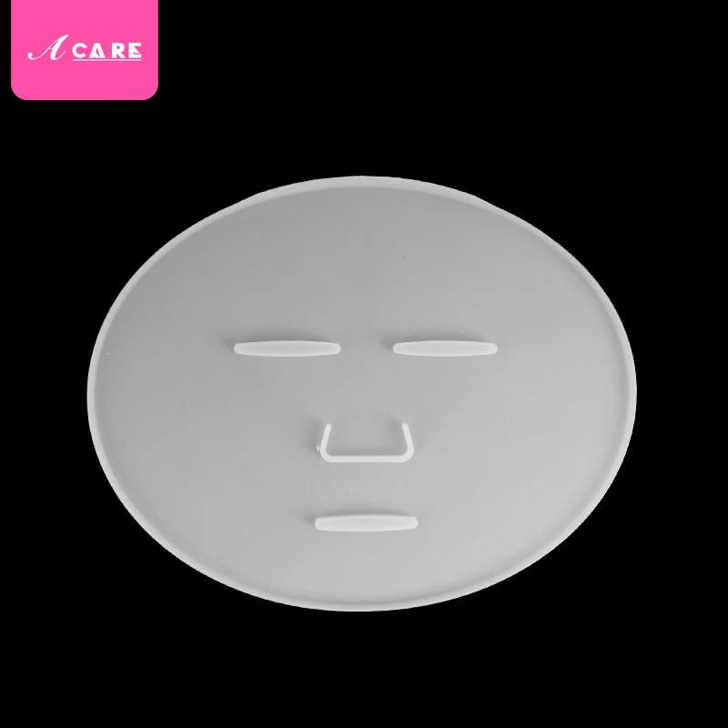 Silicone mask tray DIY поднос для маски для лица, силиконовая ПВХ форма для маски, силиконовая прозрачная маска для лица, растительные из водорослей, маски для макияжа - Цвет: Silicone mask tray